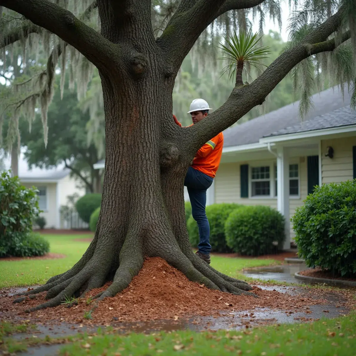 New lean after rain, signs a tree needs to be removed