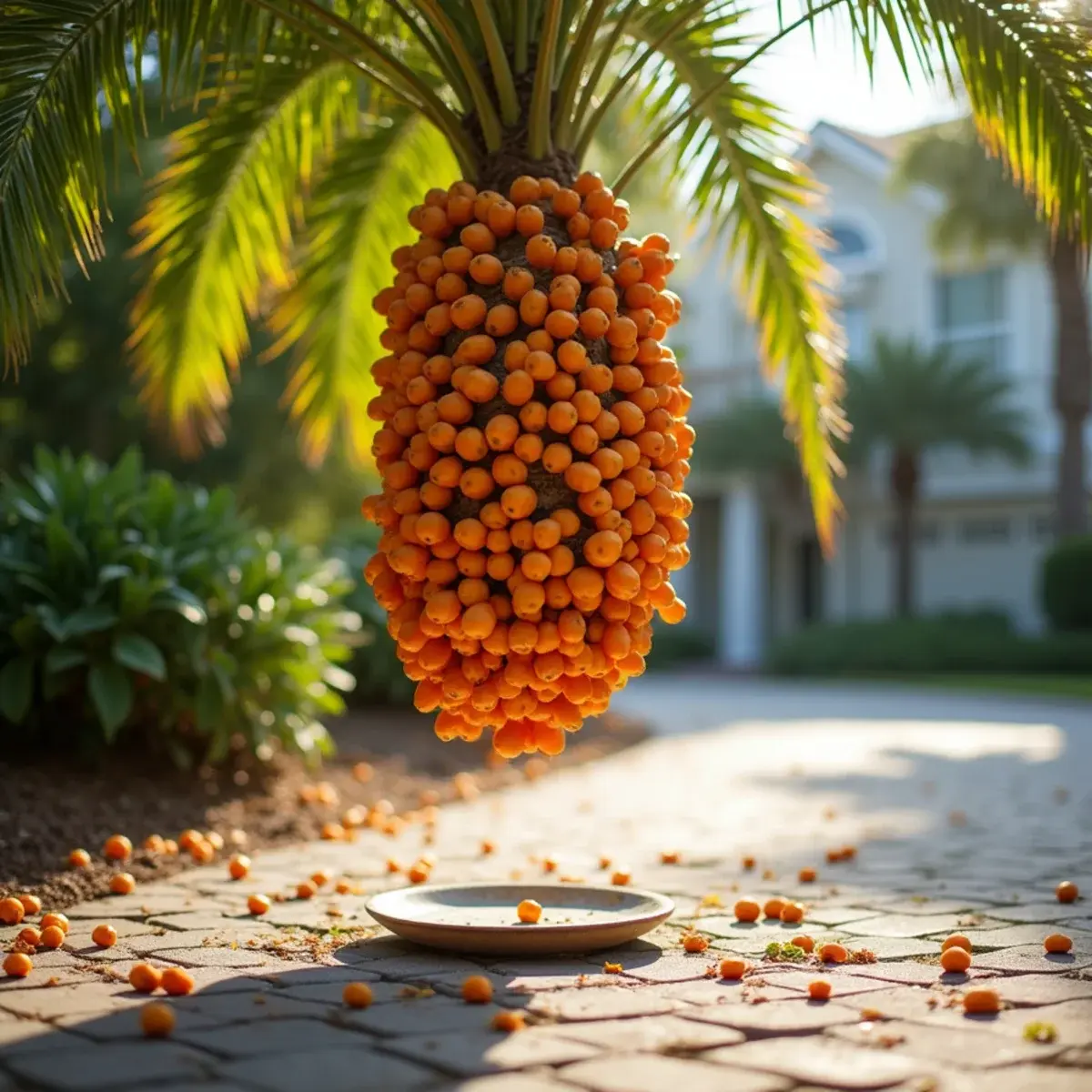 Queen and Washingtonia palm in Northeast Florida