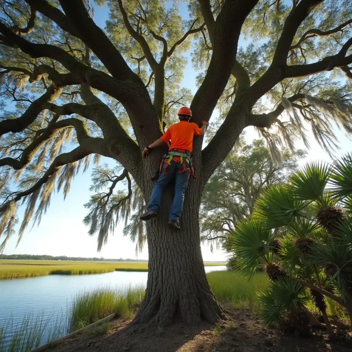River side oak work, tree service in Crescent Beach, FL