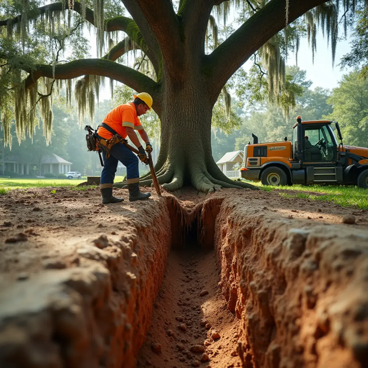 Construction root damage, tree service in Mandarin, FL